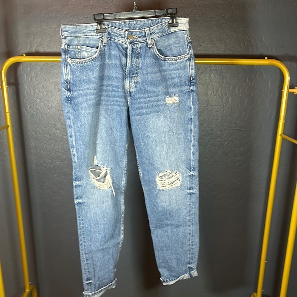 &denim Distressed Light Blue Women's Jeans‎